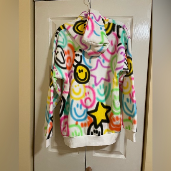PACSUN Adult Dreams Smiley Face Airbrush Hoodie - Picture 3 of 7